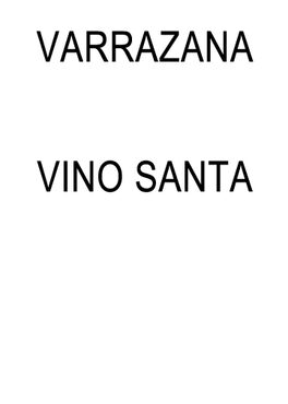 Vino Santo