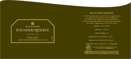 Founders Reserve Pn