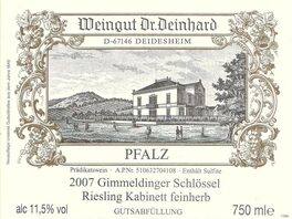 Gimmeldinger Schlossel Kabinett Feinherb