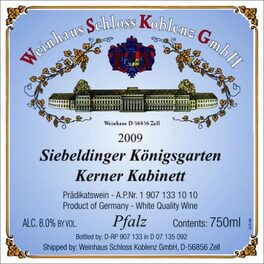 Siebelinger Königsgarten Kerner Kabinett