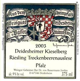 Deidesheimer Kieselberg Riesling Trockenbeerenauslese