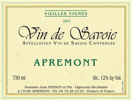Apremont Vieilles Vignes