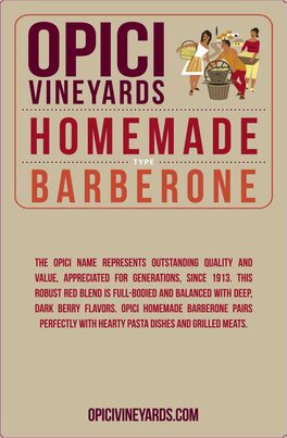 Homemade Barberone