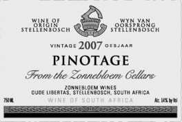 From the Zonnebloem Cellars