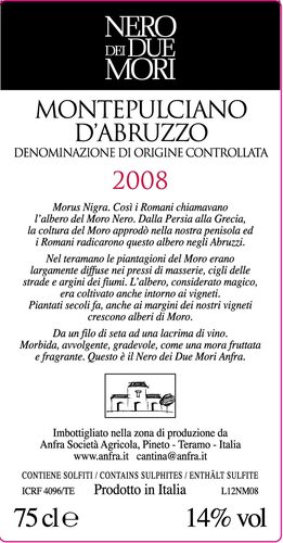 Anfra Nero Dei Due Mori