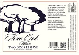 Two Dogs Reserve