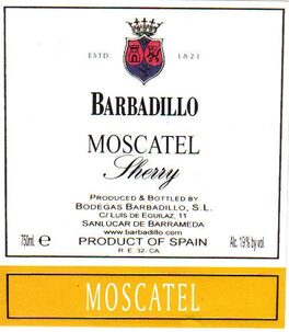 Moscato Sherry