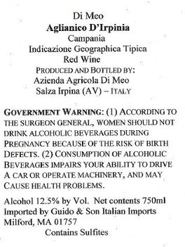 Aglianico D'Irpinia