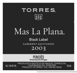 Mas La Plana Black Label