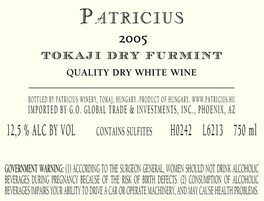 Dry Furmint