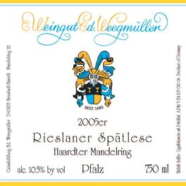 Rieslaner Spätlese
