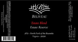Estate Blend Estate Reserve