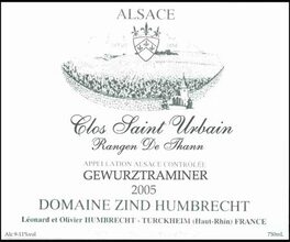 Clos Saint Urbain Rangen De Thann