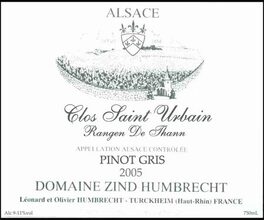 Clos Saint Urbain Rangen De Thann