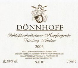 Schloßböckelheimer Kupfergrube Riesling Auslese