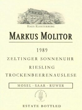 Zeltinger Sonnenuhr Trockenbeerenauslese