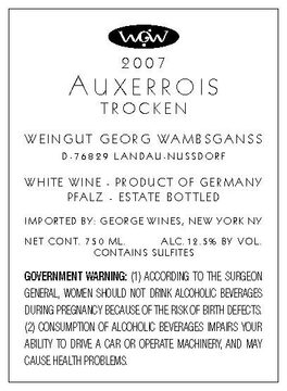 Auxerrois Trocken