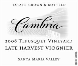 Late Harvest Tepusquet Vineyard