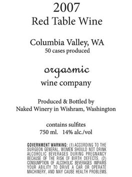 Red Table Wine