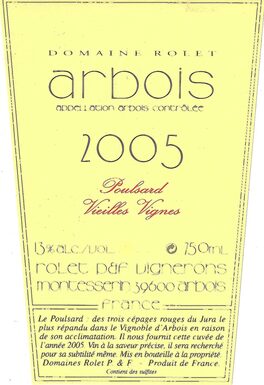 Poulsard Vielles Vignes