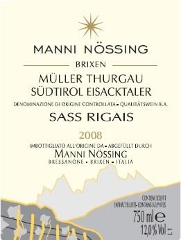 Müller Thurgau Sass Rigais