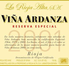 Viña Ardanza Reserva Especial