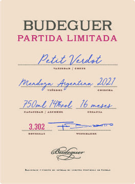 Partida Limitada Petit Verdot Vižide Takerban