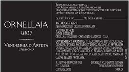 Vendemmia D'artista