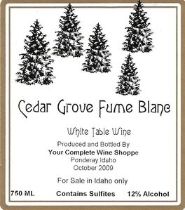 Cedar Grove Fume Blanc