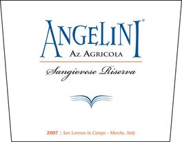 Sangiovese Riserva