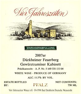 Dürkheimer Feuerberg Gewürztraminer Kabinett