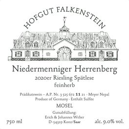 Niedermenniger Herrenberg Spätlese Feinherb