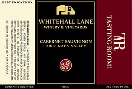 Whitehall Lane Winery & Vineyards