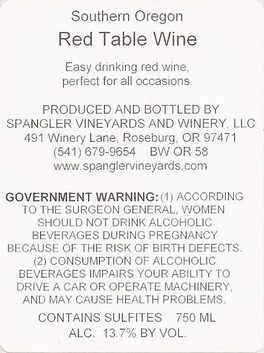 Red Table Wine