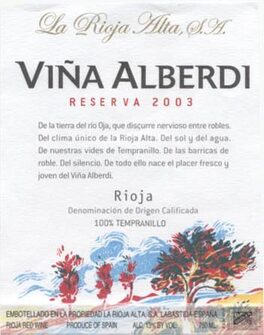 Vina Alberdi Reserva