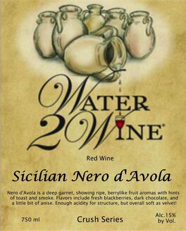 Sicilian Nero d'Avola
