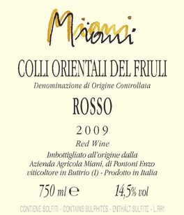 Colli Orientali Del Friuli Rosso