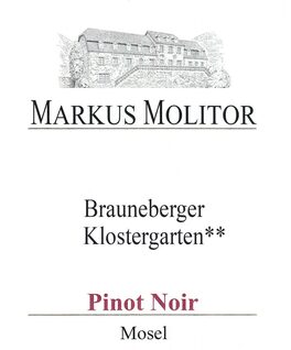 Brauneberger Klostergarten Pinot Noir Two Stars