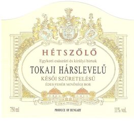 Late Harvest 100% Hárslevelű