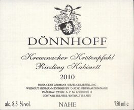 Kreuznacher Krotenpfuhl Kabinett