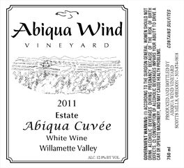 Abiqua Cuvee