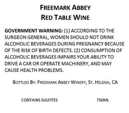 Red Table Wine