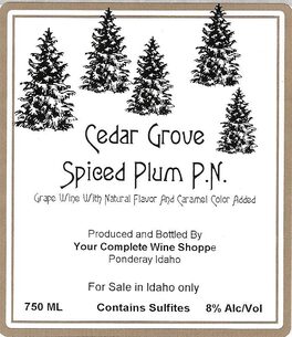 Spiced Plum P.N. Grape Wine