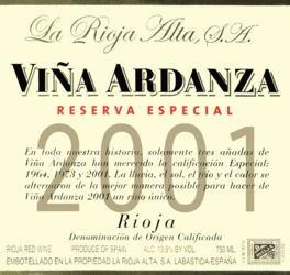 Viña Ardanza Reserva Especial