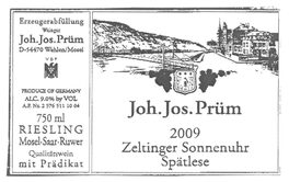 Zeltinger Sonnenuhr Spatlese