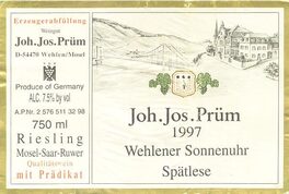 Wehlener Sonnenuhr Spätlese