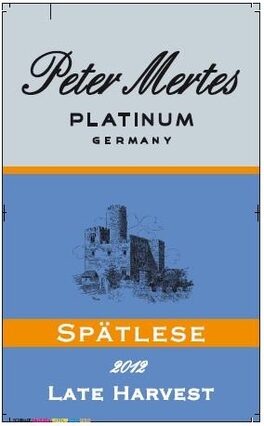 Platinum Spätlese Late Harvest