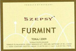 Furmint Tokaj Száraz Fehér