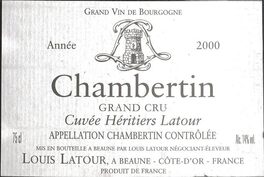 Cuvée Héritiers Latour