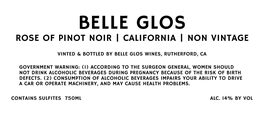 Rose Of Pinot Noir